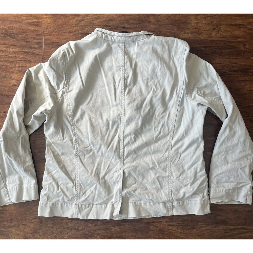 Eileen‎ Fisher Women's Large Tan Dress Blazer Button Up - Picture 4 of 4
